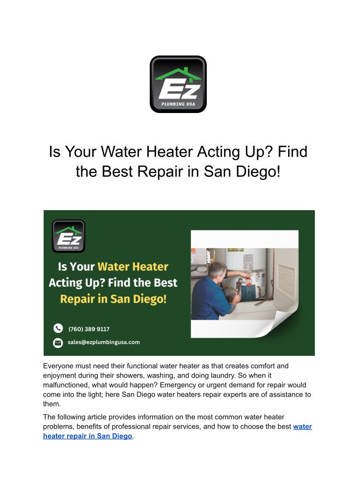 is your water heater acting up find the best n.w