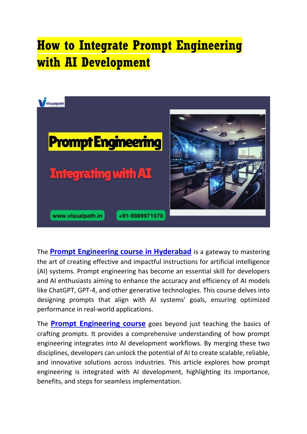 how to integrate prompt engineering with l.w