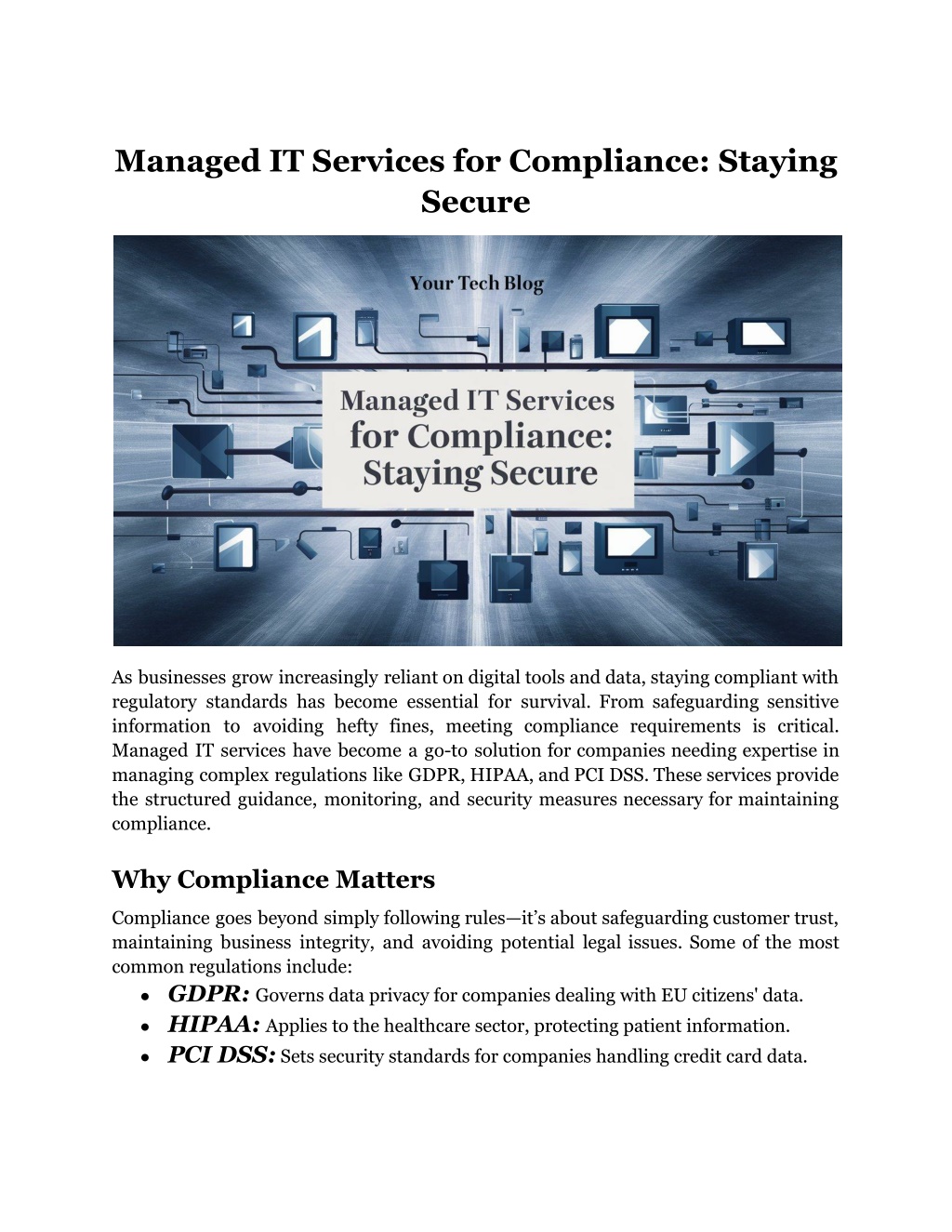 managed it services for compliance staying secure l.w