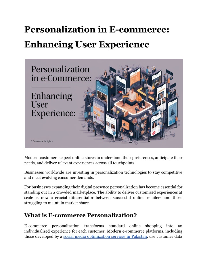 personalization in e commerce n.w