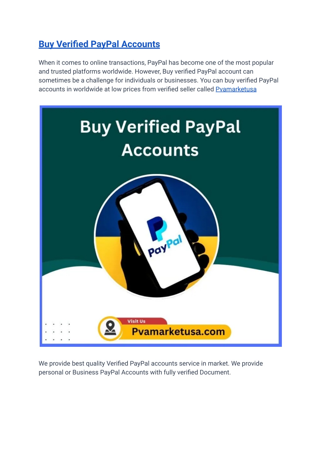 buy verified paypal accounts l.w