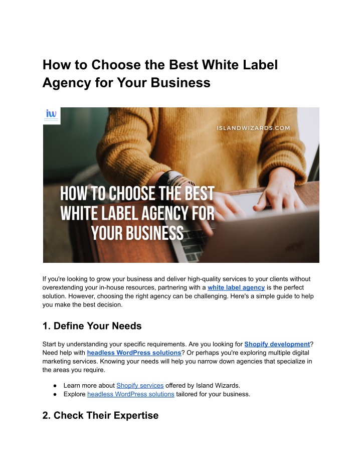 how to choose the best white label agency n.w