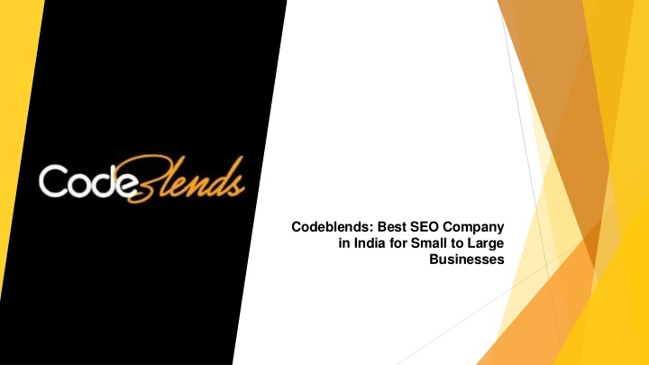 codeblends best seo company in india for small n.w