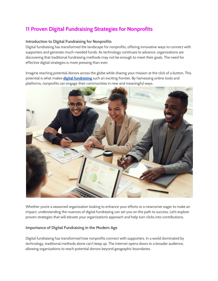 11 proven digital fundraising strategies n.w