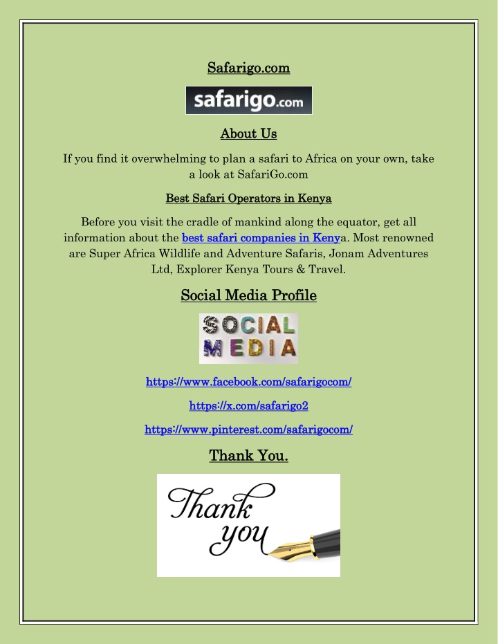 s safarigo afarigo com n.w