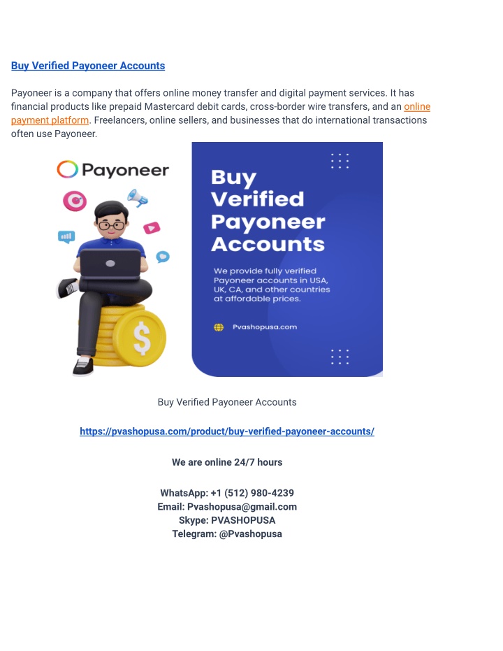 buy verified payoneer accounts n.w