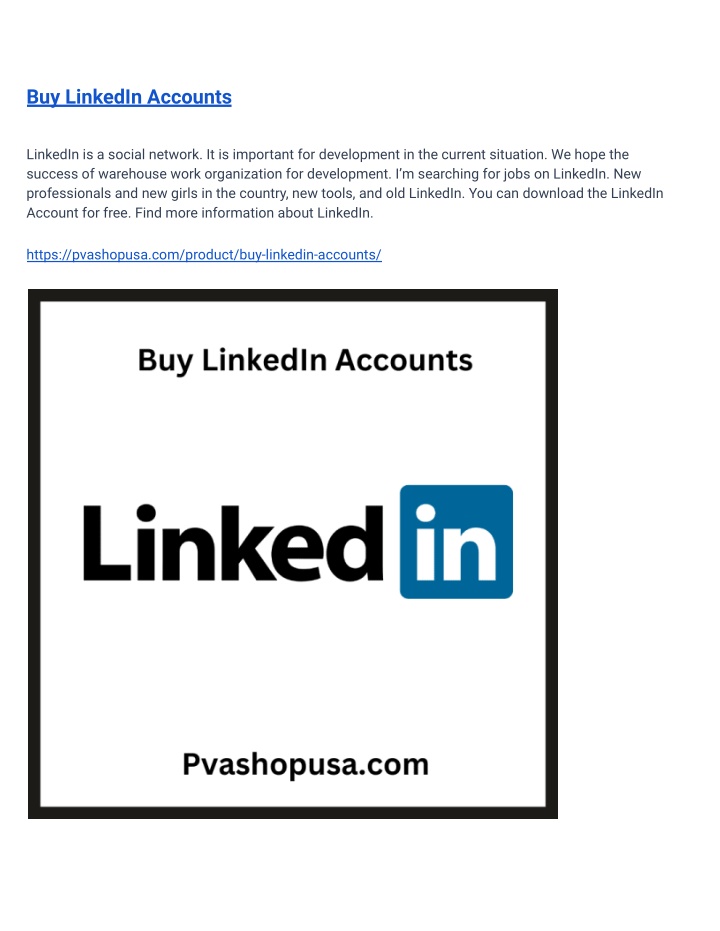 buy linkedin accounts n.w