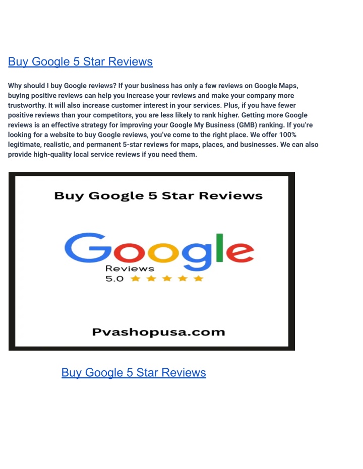 buy google 5 star reviews n.w