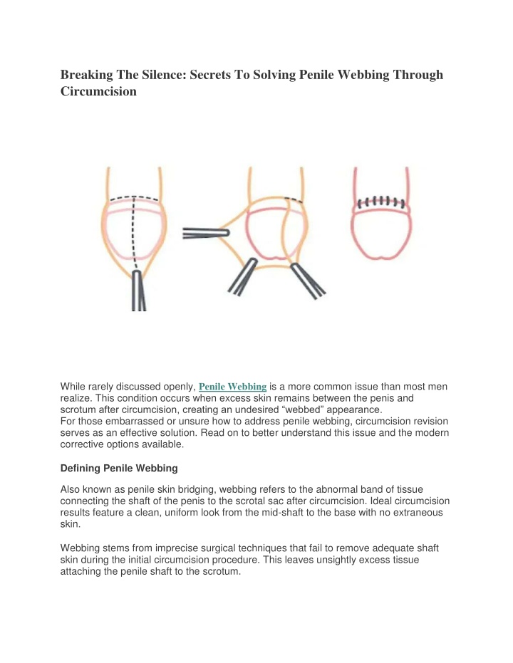 breaking the silence secrets to solving penile n.w