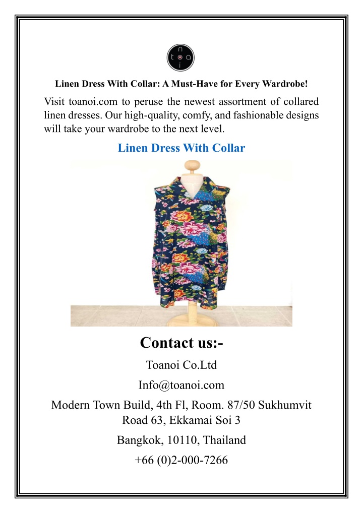 linen dress with collar a must have for every n.w