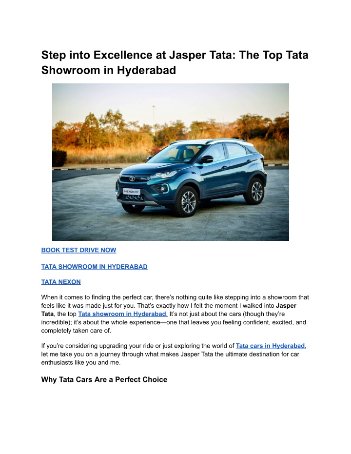 step into excellence at jasper tata the top tata n.w