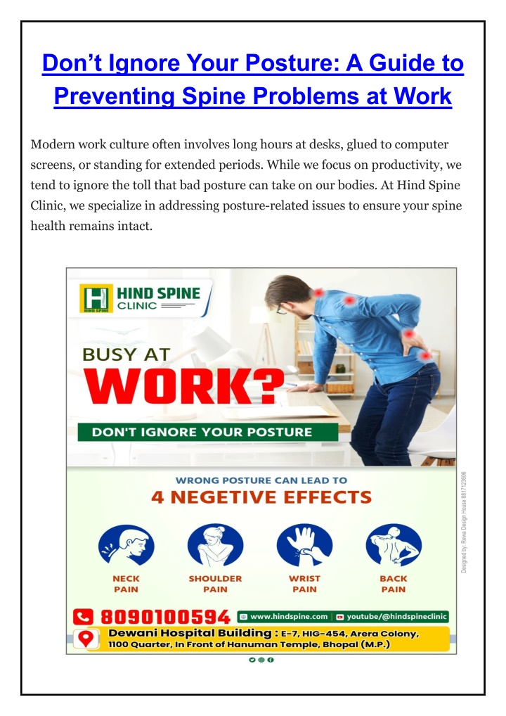 don t ignore your posture a guide to preventing n.w