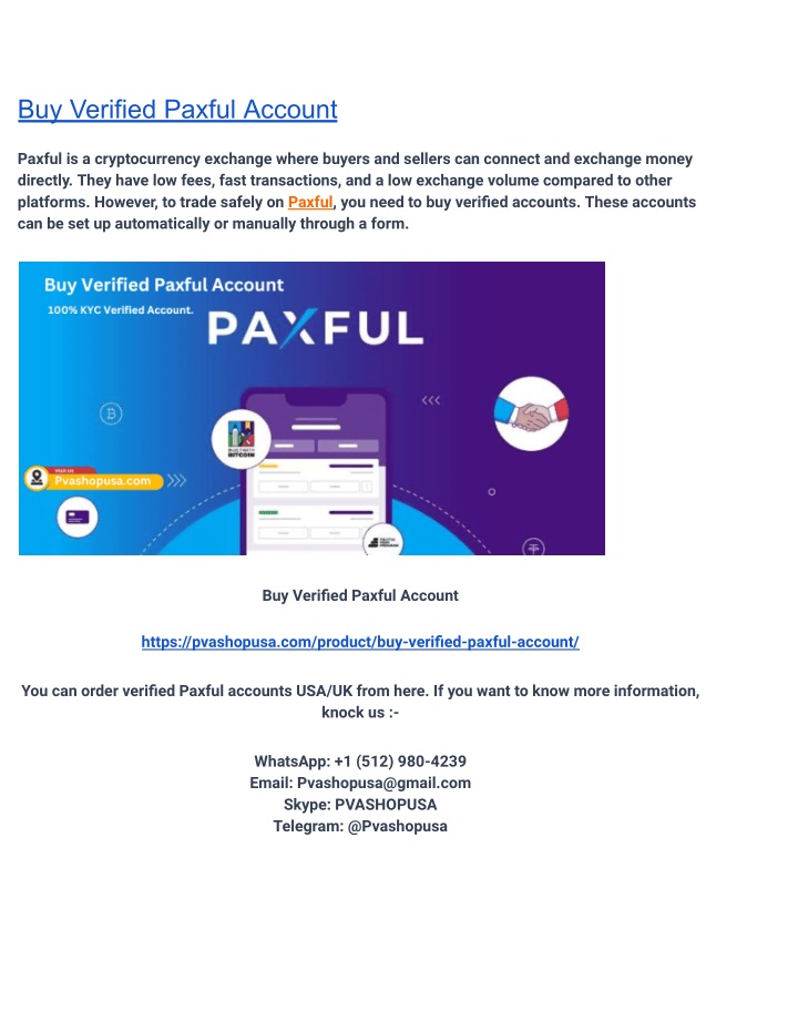 buy verified paxful account n.w