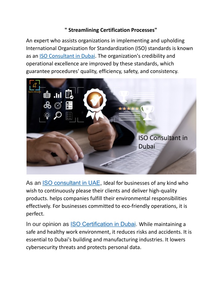 streamlining certification processes n.w