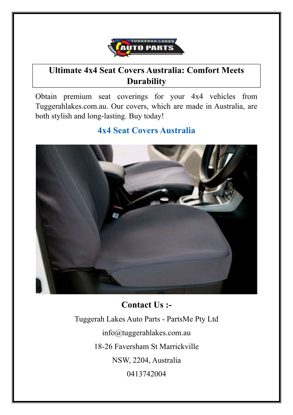 ultimate 4x4 seat covers australia comfort meets l.w