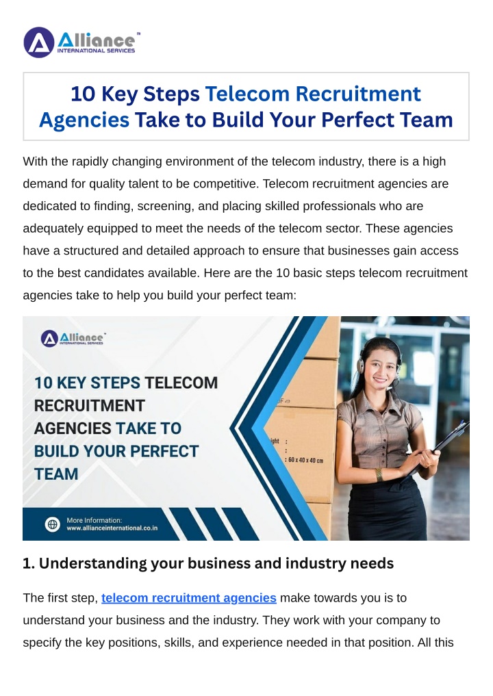 10 key steps telecom recruitment agencies take n.w