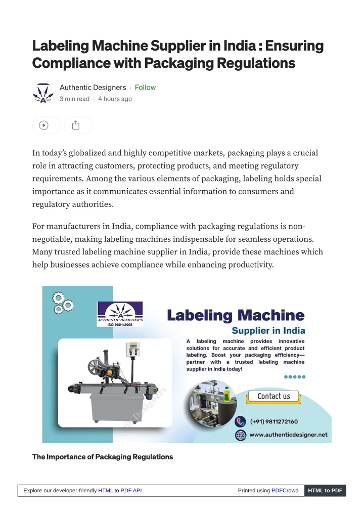 labeling machine supplier in india ensuring n.w