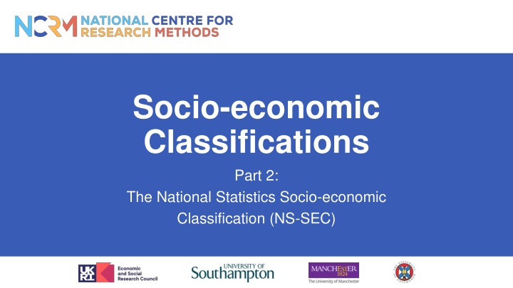 National Statistics Socio-economic Classification (NS-SEC)
