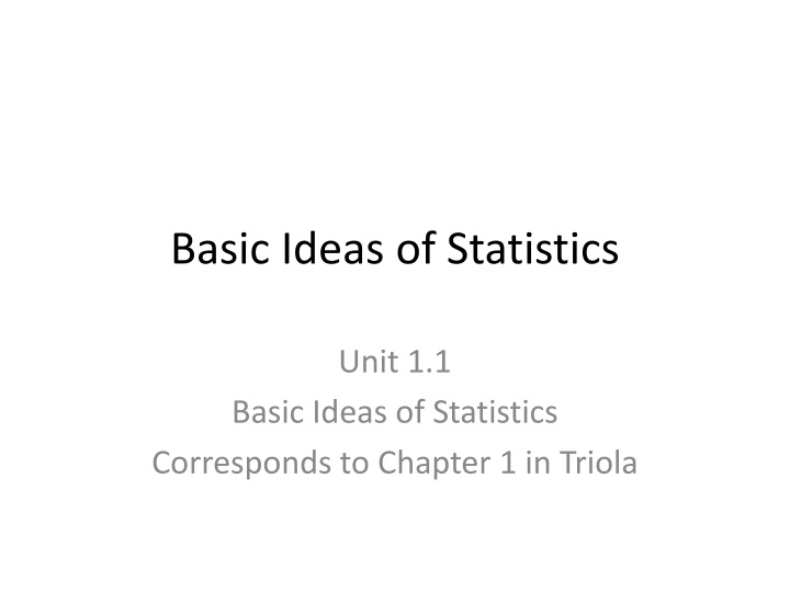 Measurement and Robustness in Statistics