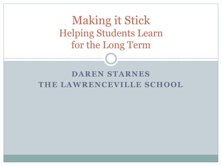Effective Learning Strategies for Students