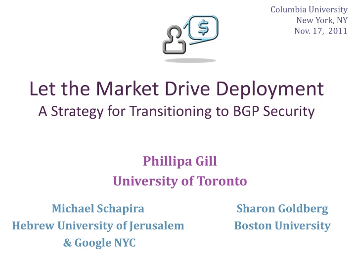 Market-Driven Deployment Strategy for BGP Security