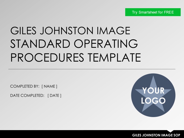 Giles Johnston Image Standard Operating Procedures Template