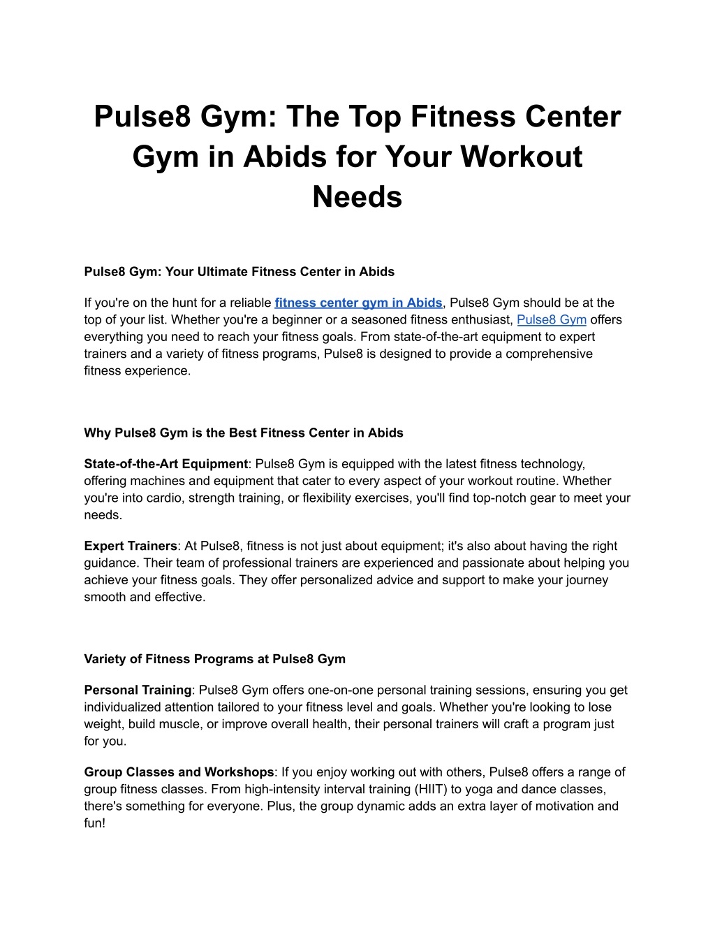 pulse8 gym the top fitness center gym in abids l.w