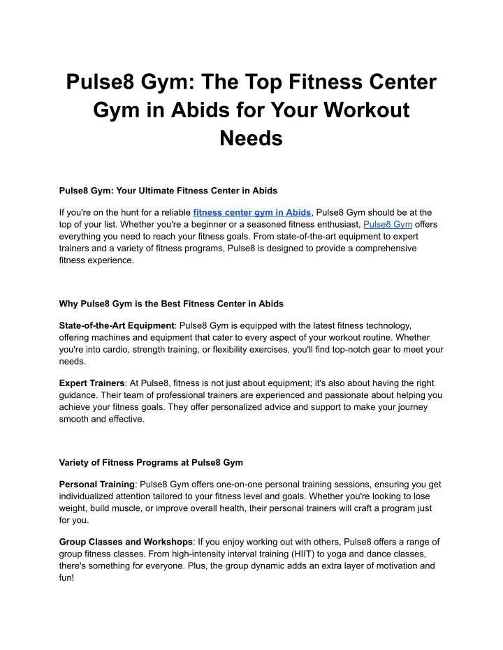 pulse8 gym the top fitness center gym in abids n.w