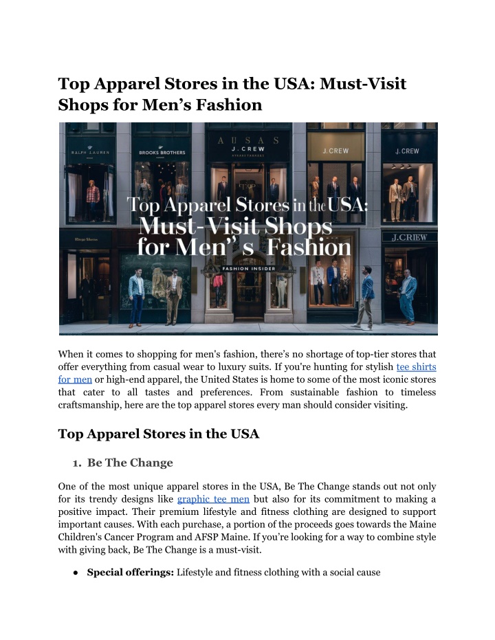 top apparel stores in the usa must visit shops n.w