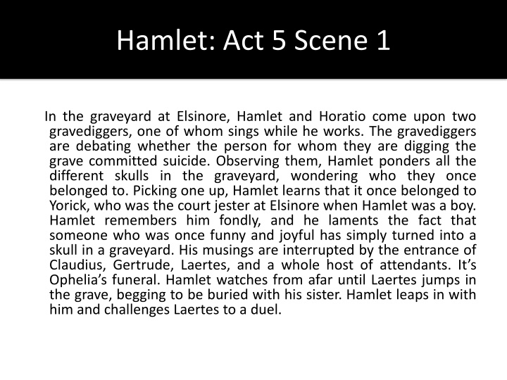 Tragedy in Elsinore: Hamlet's Final Acts