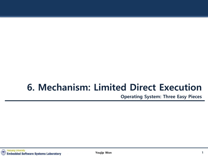 CPU Virtualization and Execution Control in Operating Systems