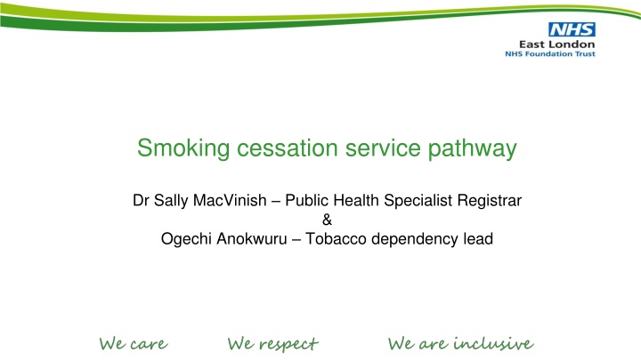 Smoking Cessation Service Pathway in Mental Health Inpatient Settings