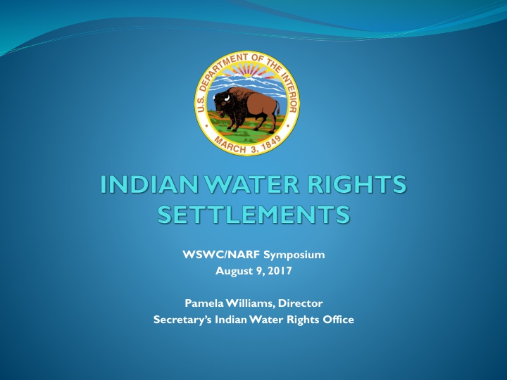 Indian Water Rights Settlements: History and Development