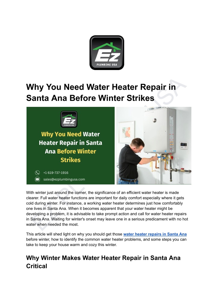 ez plumbing usa this article will shed light n.w