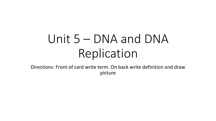 DNA and DNA Replication: Key Concepts with Visual Aids