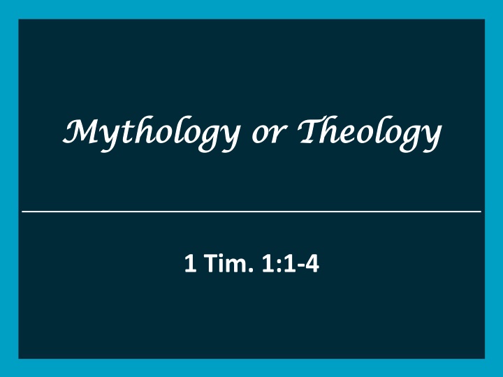 The Apostolic Charge: Truths vs. Fables in Biblical Context