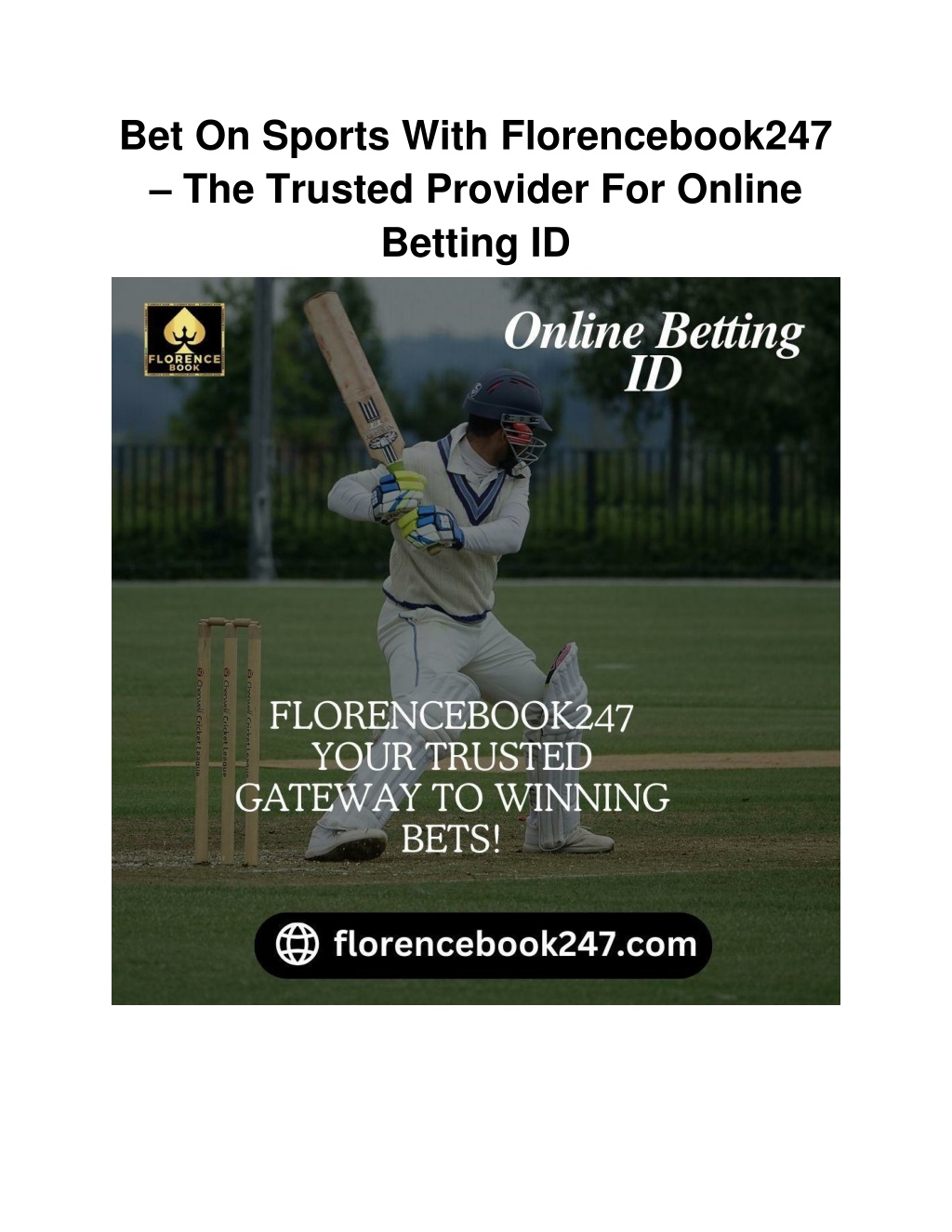 bet on sports with florencebook247 the trusted l.w