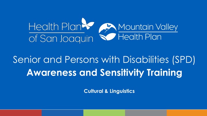 Senior and Persons with Disabilities Awareness and Sensitivity Training