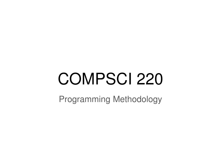 Functional Programming Concepts for COMPSCI 220 Programming Methodology