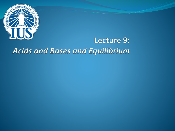 Acids and Bases in Chemistry