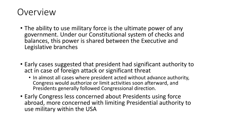 Constitutional War Powers in the United States