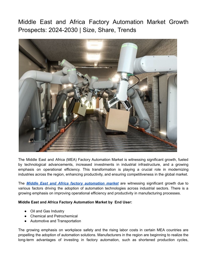 middle east and africa factory automation market n.w