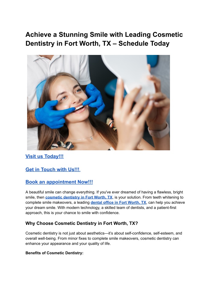 achieve a stunning smile with leading cosmetic n.w