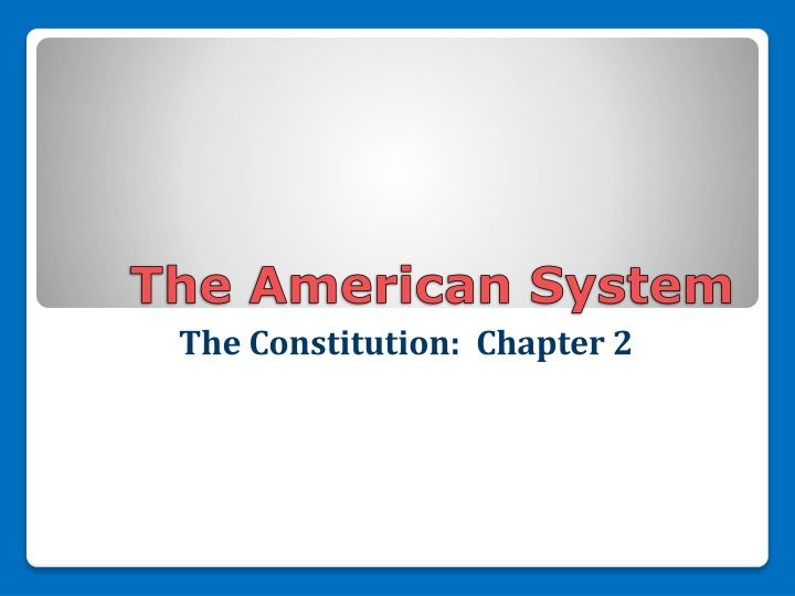 The Evolution of American Governance