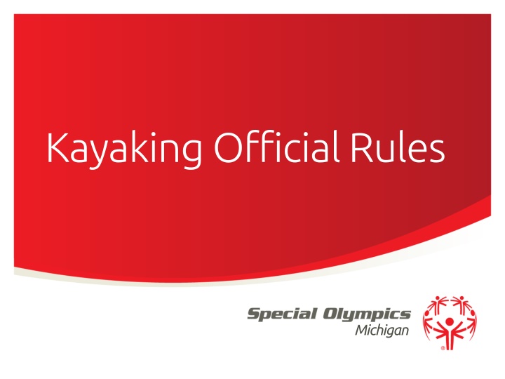 Official Kayaking Rules for Michigan Events