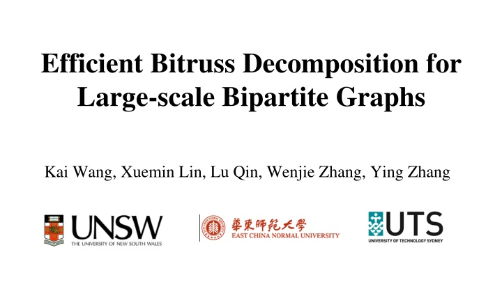 Efficient Bitruss Decomposition for Large-scale Bipartite Graphs