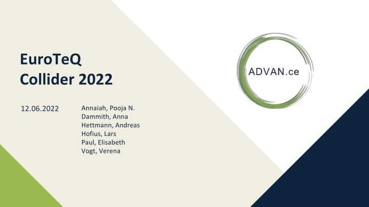 EuroTeQ Collider 2022 and Circular Business Models