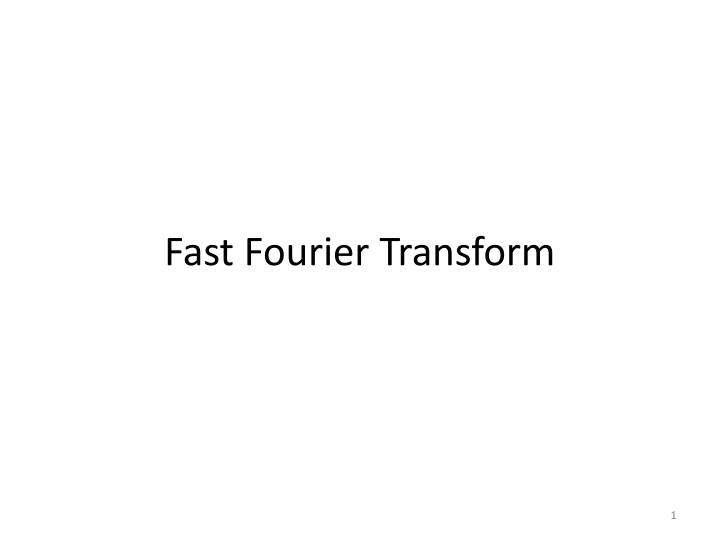 Fast Fourier Transform (FFT) in Signal Processing