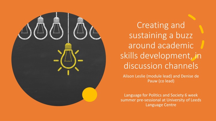 Enhancing Academic Skills Development in Academic Discussion Channels