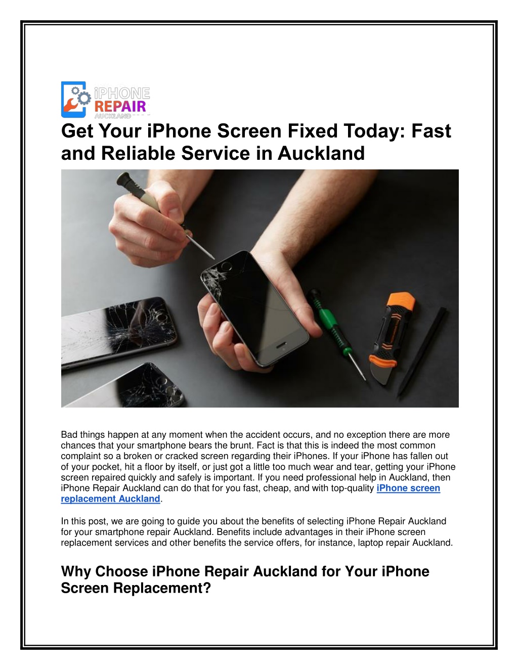 get your iphone screen fixed today fast l.w